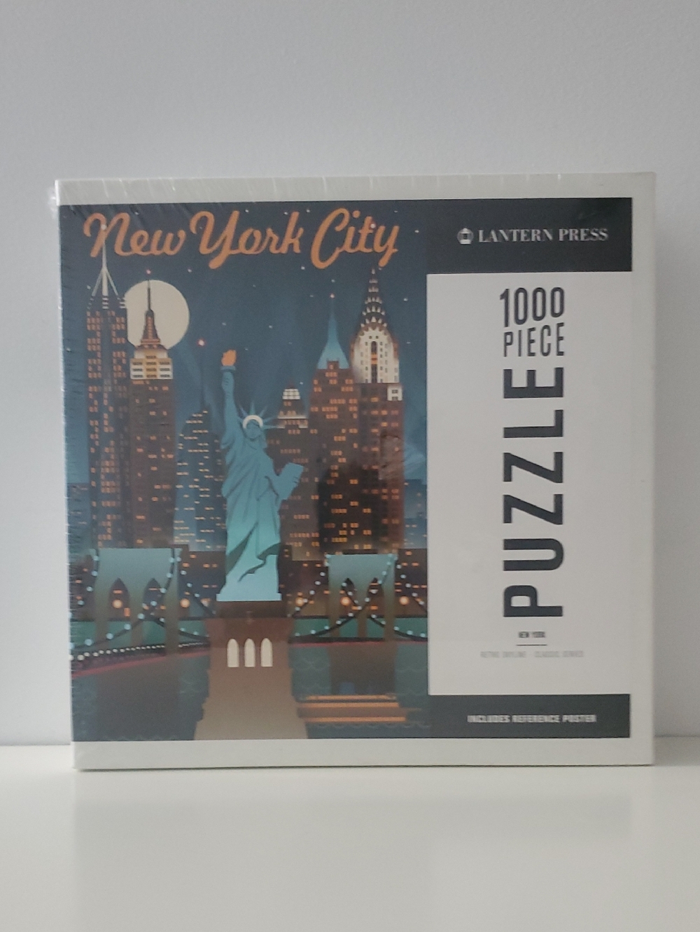 Lantern Press New York City Retro Skyline - Classic Series 1000 Piece Puzzle